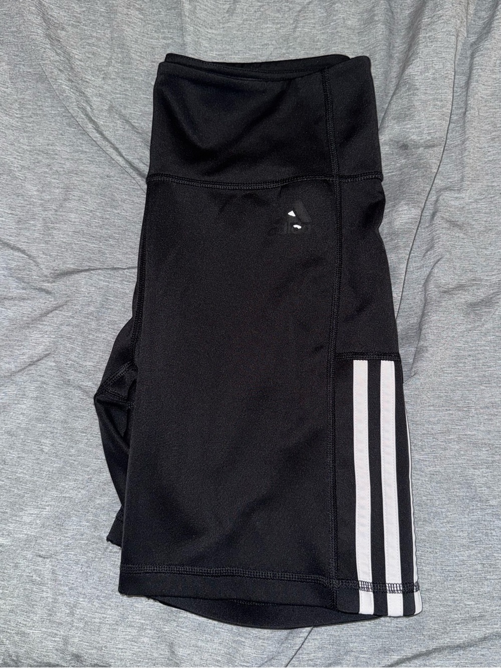Adidas Black Athletic Shorts with Side Stripes